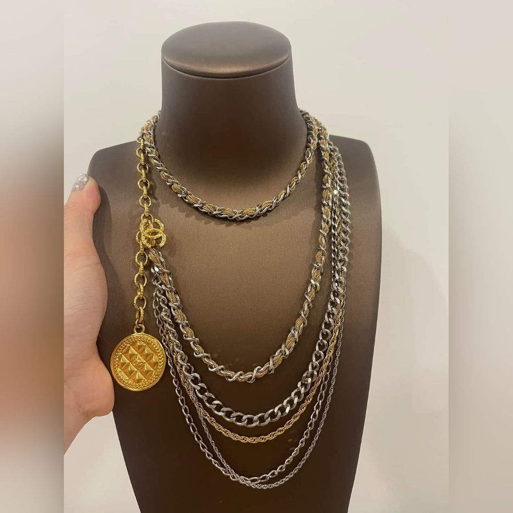 Chanel Multi-strand Metal Chain Belt/ Necklace